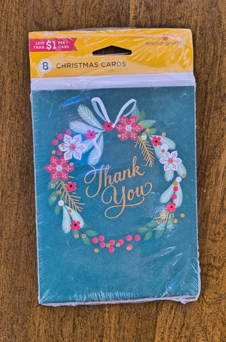 Christmas Cards Count Of 8 New With Envelopes