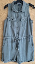 Womens Universal Threads Army Green Sleeveless Romper Short Small