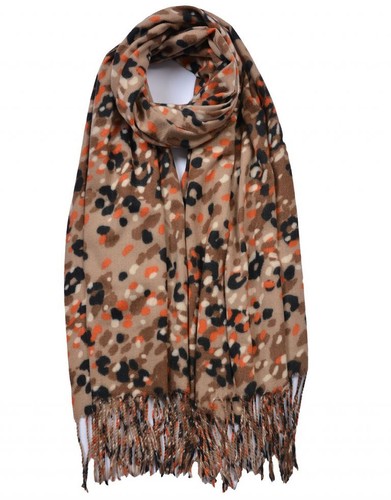 Leopardendruck Quaste Saum Winterschal - Bild 10 von 10