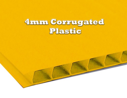 4mm Corrugated Plastic Sheets 18x24 24x36 24x48 36x36 Many Colors Coroplast Sign - Picture 13 of 58