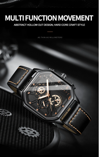 Top Luxury Brand Square Chronograph Wrist Watch Quartz-DTSQUARE - Picture 10 of 20
