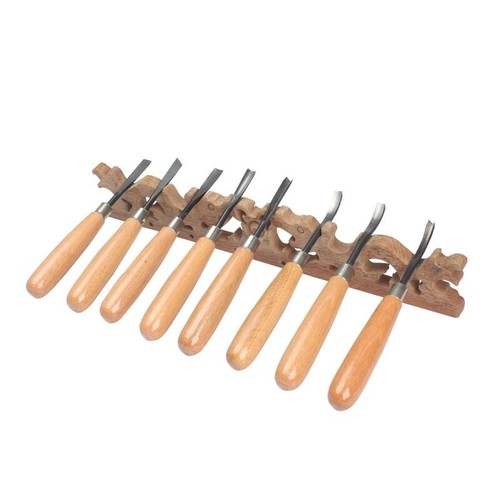 8 un. Herramientas de tallado en madera surtidas escultura cincel sesgado gubia carpintería tallado - Imagen 12 de 12