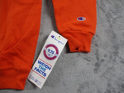 VTG 90's Y2K Champion Orange Long Sleeve Sweatshirt Boys Extra Large XL NWT - Picture 2 of 9