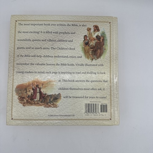 CHILDREN'S BOOK OF THE BIBLE 2000 Gilted Hard Back ILLUSTRATED - Foto 11 di 14