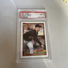 1991 Topps Desert Shield #179 PETE HARNISCH PSA 9 ORIOLES