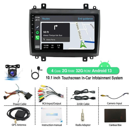 10.1" Wifi Android 13.0 Car Radio GPS Stereo CarPlay For 2003-2007 Cadillac CTS - Bild 3 von 16