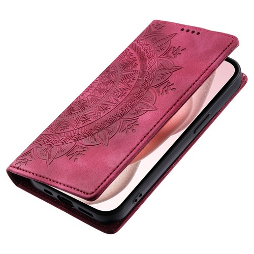 For iPhone 16e/15/14/13/12/11 XR SE 8 Slim Leather Wallet Case Flower Flip Cover - Picture 31 of 33