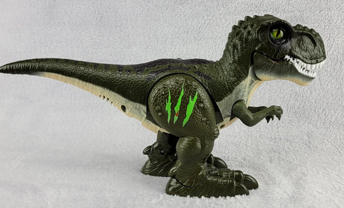 Zuru Robo Alive Green T-Rex 6.5" Robotic Dinosaur Walks Roars Tested Works - Picture 4 of 13