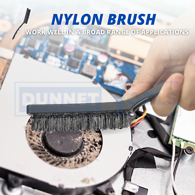 6PK Wire Brush Set Steel Nylon Copper Cleaning Polish Metal Rust Paint Remover - Picture 4 of 23