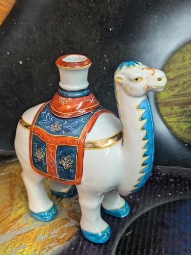 Vintage 7,5" Wildwood Imports Kamel Porzellan Figur Kerzenständer Halter selten - Bild 2 von 22