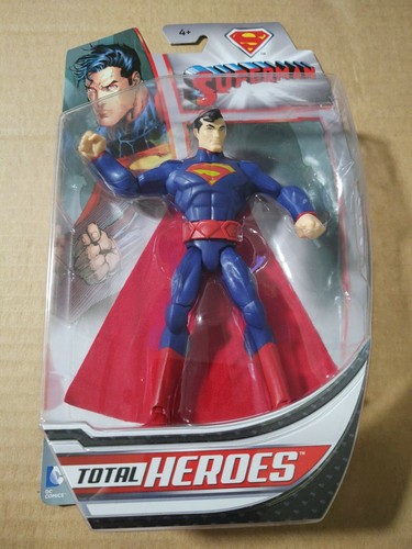 DC COMICS SUPERMAN TOTAL HEROES FIGURA DE ACCIÓN MATTEL 2013 - Imagen 2 de 4