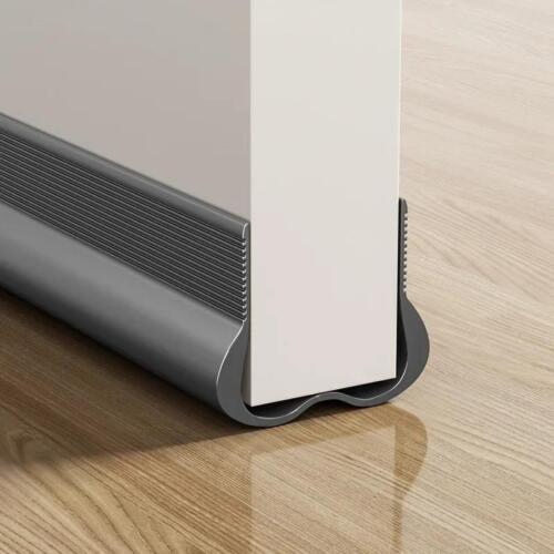Under Door Bottom Seal Strip Stopper Adjustable Twin Door Draft Guard Soundproof - Picture 3 of 26