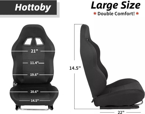 Hottoby Racing Simulator Cockpit Rear Seat Stand Fit Steering Wheel Stand CanDIY - Picture 14 of 17