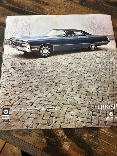 VINTAGE 1971 CHRYSLER DEALERSHIP SALES BROCHURE SPECIFICATIONS INFORMATION - Picture 17 of 17