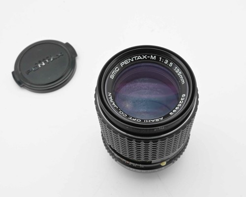Pentax SMC Pentax-M f/3.5 135mm Telephoto Prime Lens Caps P/K Mount READ (18125) - Picture 7 of 9