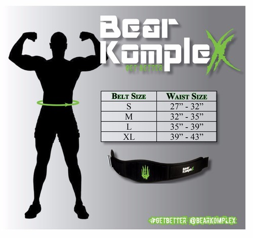 Bear KompleX 4" GERADER Gewichthebergürtel für Powerlifting, Kniebeugen und mehr - Bild 2 von 19