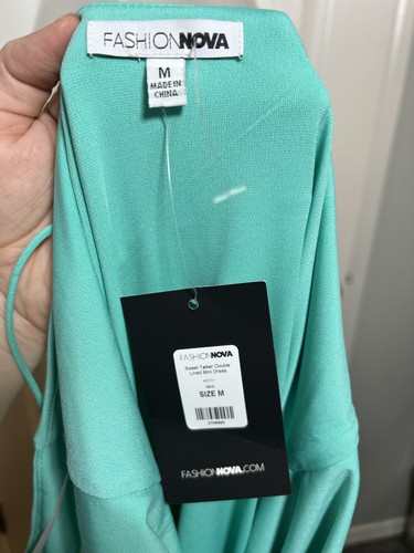 NWT Fashion Nova Sweet Talker Mint Green Bodycon Mini Dress - Bild 5 von 5