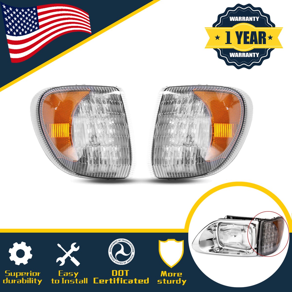 Turn Signal Light Assembly For International Models 9200 9400 5900 With