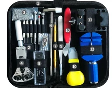 Complete Watch Repair Tool kit for Beginners Includes Case Opener & Tweezers