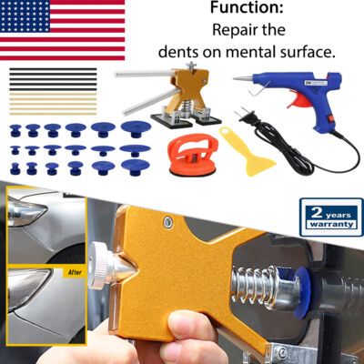 32PCS Car Paintless Dent Repair Puller Dint Hail Damage Lifter Auto ...