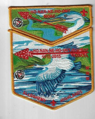 OA Ho-Nan-Ne-Ho Lodge 165 S43X19 Set DYL Bdr Allegheny Highlands NY