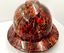 Custom Ridgeline Wide Brim Hard Hat OSHA Hydro Dipped IN DEADPOOL SICK AF