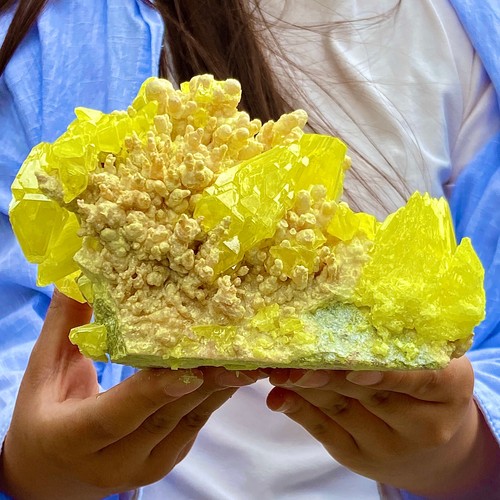 3.57LB Beautiful Minerals LARGE NATIVE SULPHUR OnMATRIX Sicily - Picture 13 of 13