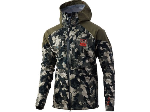 Huk Men's Icon X Superior 3 Layer Rain Jacket (Hunt Club Camo) (Medium)