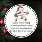 33 Snowman Soup Christmas Stickers, Labels,  School Fundraiser, Sweet Cones