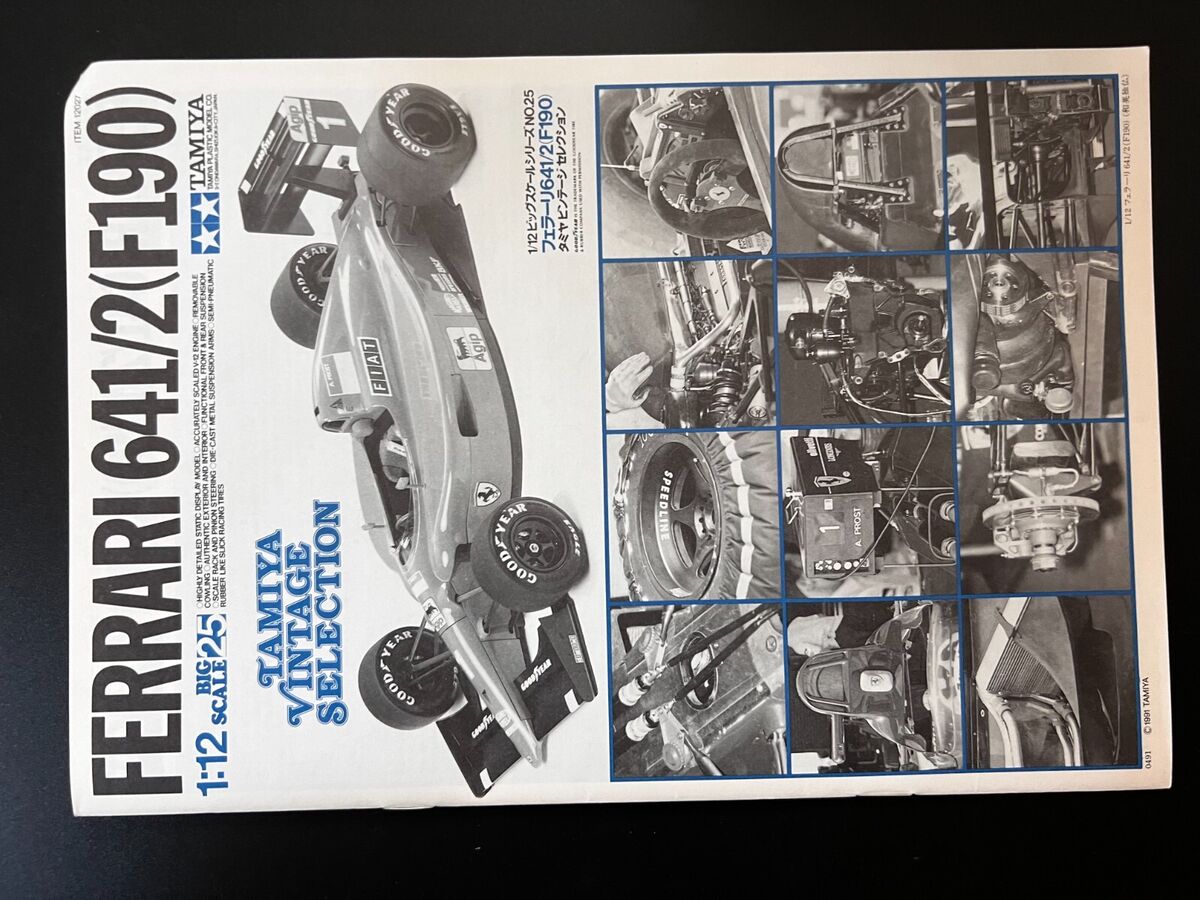 TAMIYA 1/12 Ferrari 641/2(F190).Item12025 with NEW DECAL TAMIYA 1/12 Ferrari 641/2(F190).Item12025 with NEW DECAL