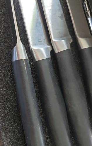 Pampered Chef 4pc Knife Set W/ Metal Case - Picture 5 of 5