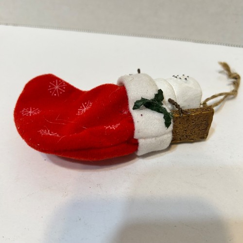 The Original S'mores Midwest Of Cannon Falls Smore in Stocking Ornament 2.5" - Picture 3 of 4