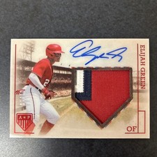 2023 Panini Chronicles America’s Pastime Material Signatures Elijah Green #1/10