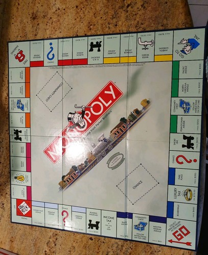 2003 Monopoly Train Edition Folding Game Board Replacement