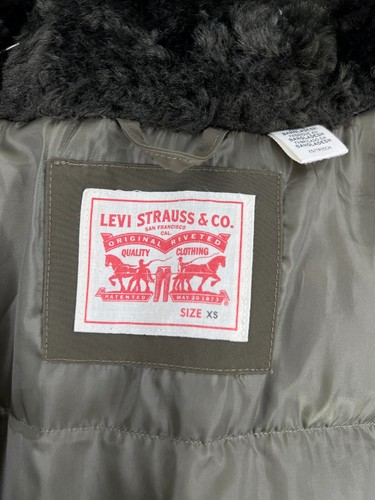 LEVI'S STRAUSS & CO Hooded Down Parka Jacket Coat Women Size XS - Picture 4 of 11