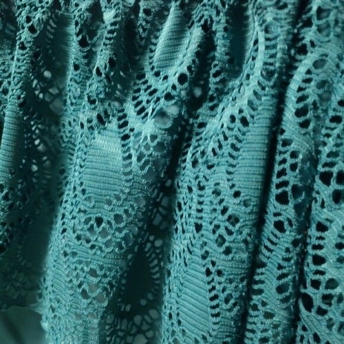 Venus Teal Turquoise Eyelet Detail One Piece Swimsuit Size 8 NEW NWOT - Picture 3 of 6