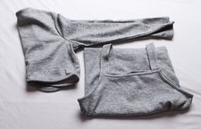 Trixxi Girls Natalia Cropped Cardigan Plaid Shirt Set AP2 Grey Large