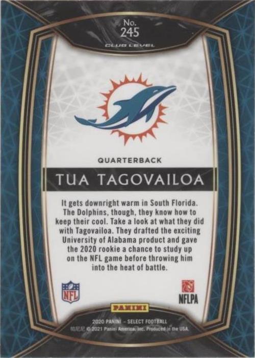 2020 Panini Select Tua Tagovailoa #245