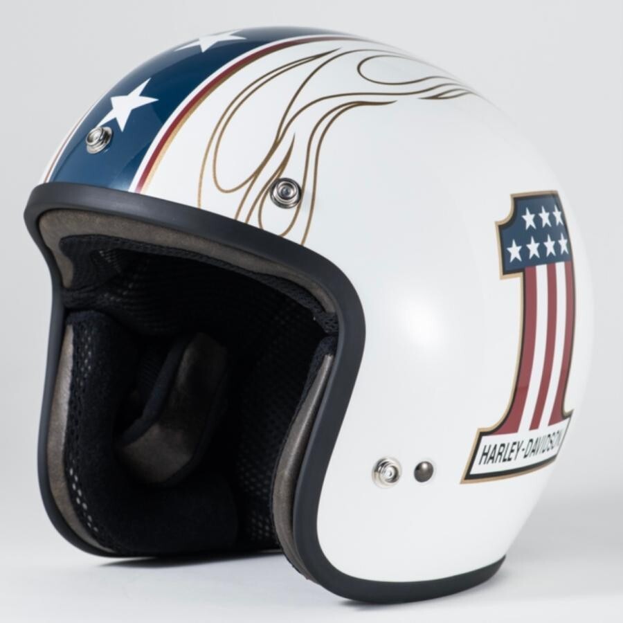 Arai Classic SW クラシックSW ハーレー 57-58cm Arai Classic SW HARLEY DAVIDSON No.1 Logo Jet Helmet S:55