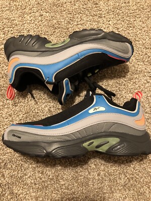 Reebok Men's Daytona DMX Classic Running Shoes DV8646 Black/Blue/Shadow Size 9 | eBay