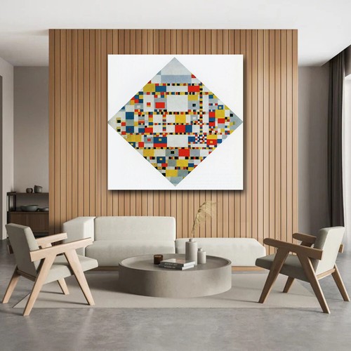 Victory Boogie-Woogie - Mondrian- CANVAS or PRINT WALL ART - Picture 1 of 2