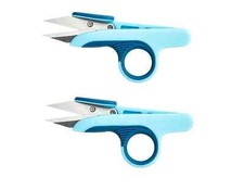 2 PAIRS of Mundial Blue SuperEdge 4.25" Thread Clippers FREE SHIPPING