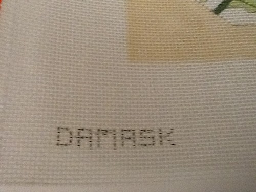 Handpainted Needlepoint Canvas Damask by Caron Collection– New - #2-71R - Picture 4 of 8