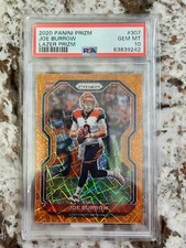 2020 Joe Burrow RC #307 Lazer Prizm Psa 10 Gem Mint