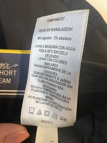 Nautica New Women’s Size 6 Mid Rise Twill True Black Shorts Pockets 5” Inseam - Picture 11 of 12