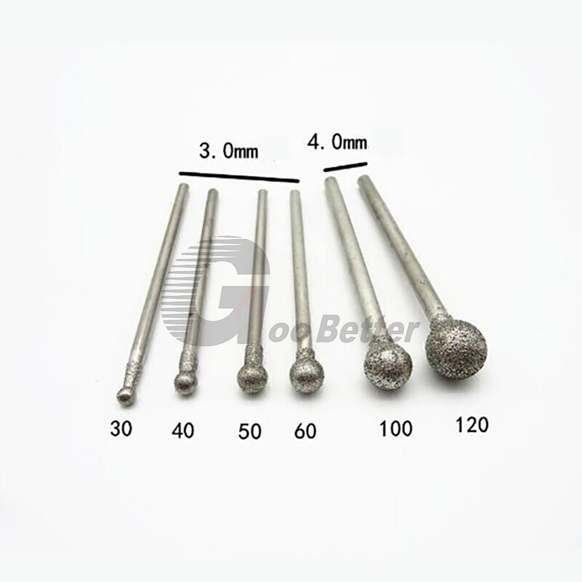Jingling Diamant-Kugelfräser 2,5 Mm – Für Schleifen & Polieren | Schaft 2,35 Mm | Körnung 120