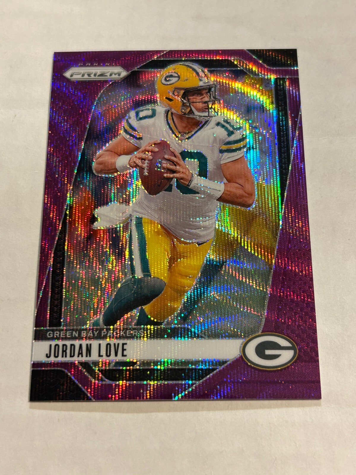 2024 PANINI PRIZM JORDAN LOVE 21/99 PURPLE WAVE SP PACKERS B1