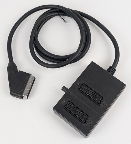 SCART RGB Switch, 2 in 1 out, manuell mechanisch passiv Umschalter