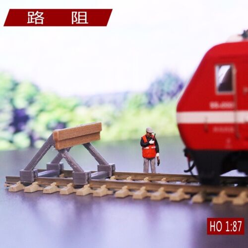 HO N Scale Diorama Railway Stopper Model Scene Railway Layout Model Accessories
