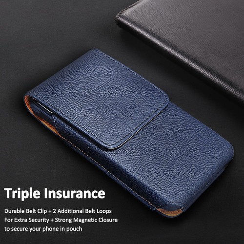 Carrying Leather Pouch Case Cover Belt Clip For Apple iPhone 16 Pro Max/16 Plus - Picture 53 of 55